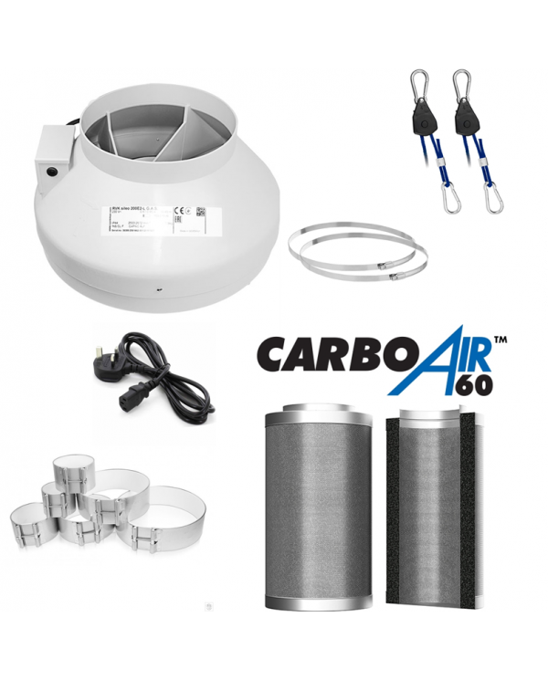 CarboAir 60 - RVK-L - 8" Ventilation Kit