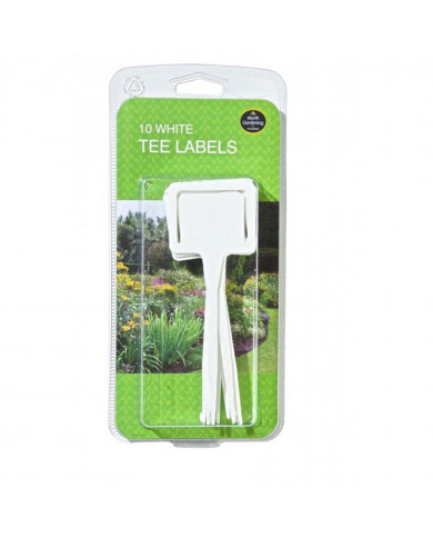 Garland - White Solid Tee Labels