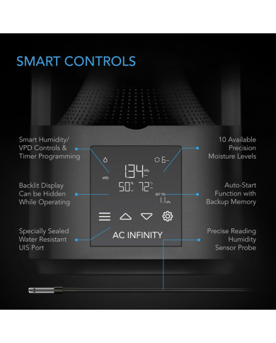 AC Infinity Cloudforge T3 Smart Humidifier - 4.5L Smart Control