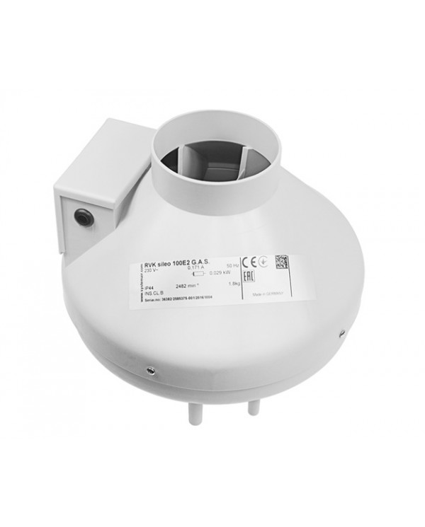 RVK Systemair Sileo 100E2 100mm 4" - 175m/hr
