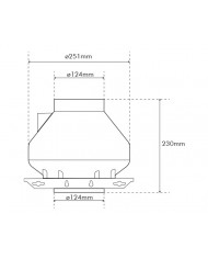 RVK Systemair Sileo 125E2 125mm 5" - 250m/hr