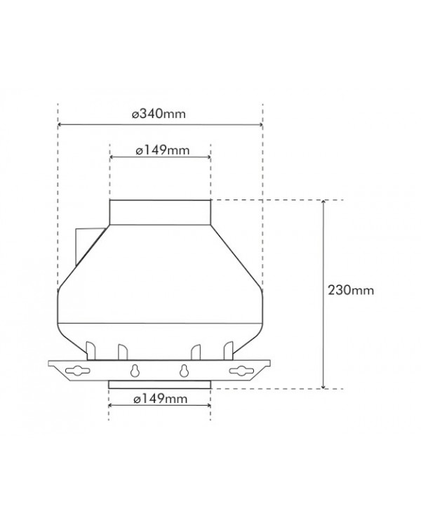 RVK Systemair Sileo 150E2-L 150mm 6" - 660m/hr