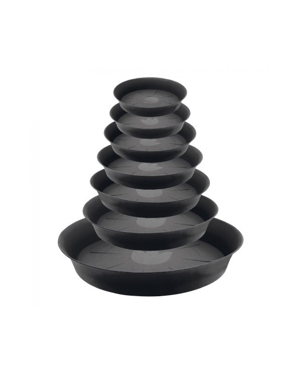 Round Saucers - Black