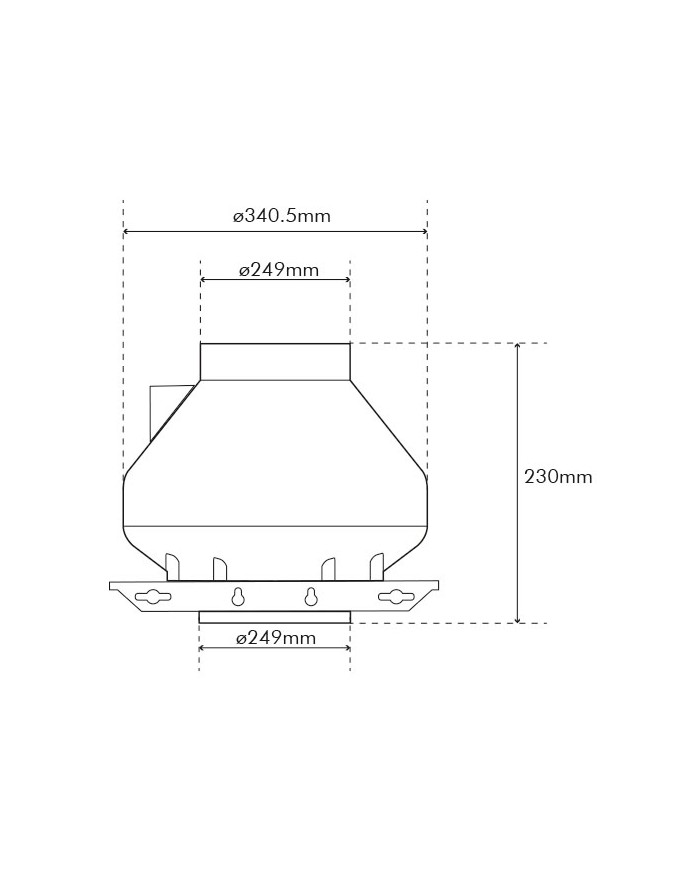 RVK Systemair Sileo 250E2 - 250mm 10" - 780m/hr