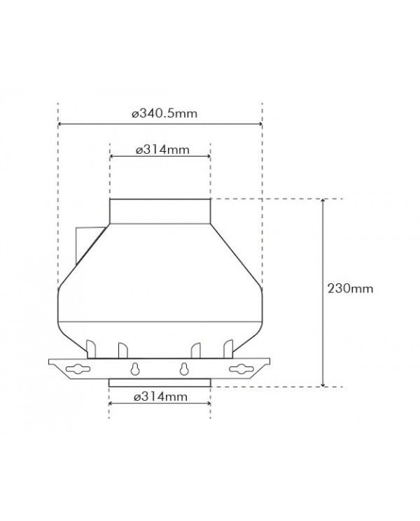 RVK Systemair Sileo 315E2 315mm 12.5" - 1360m/hr