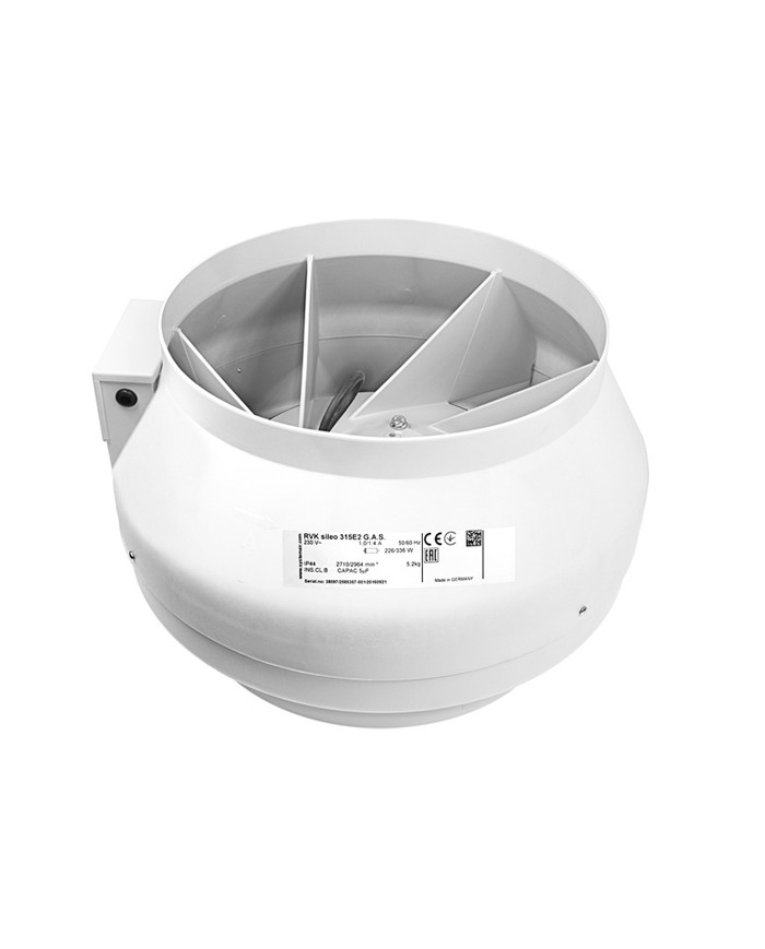 RVK Systemair Sileo 315E2 315mm 12.5" - 1360m/hr
