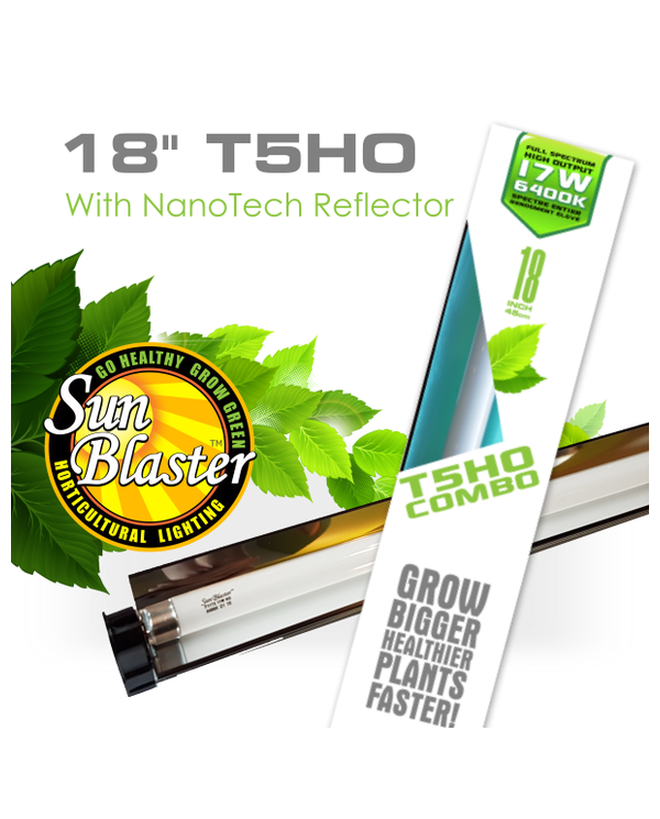SunBlaster T5 45cm Nanotech Reflector Combo